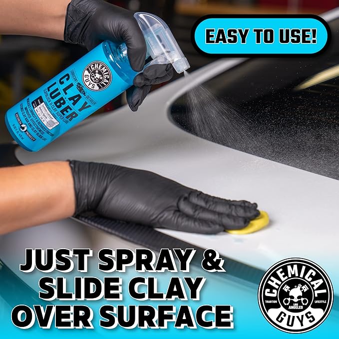 Chemical Guys CLY_109 Light Duty Clay Bar and Luber Synthetic Lubricant Kit, 16 oz (2 Items), Blue