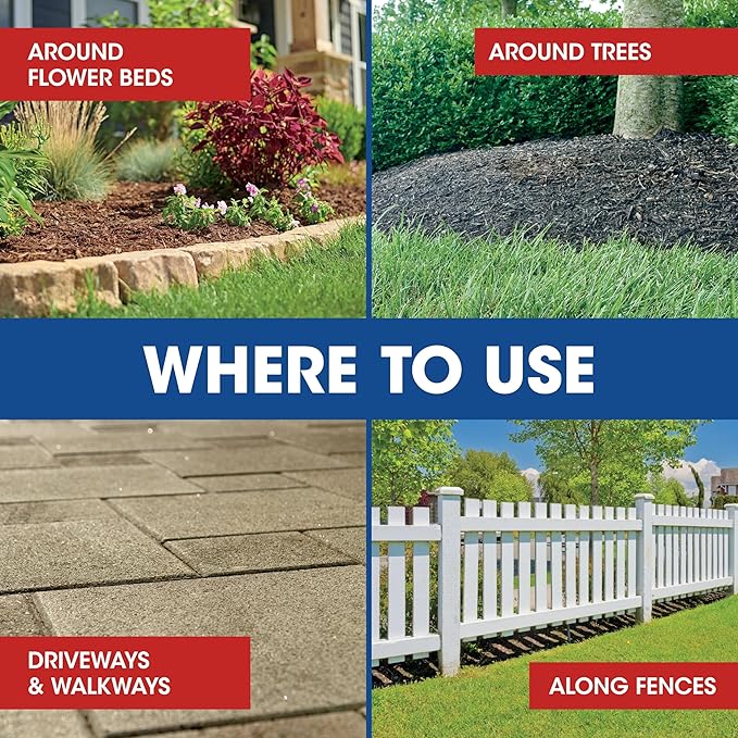 Roundup Weed & Grass Killer₄ Refill, Use in and Around Flower Beds, Trees, Driveways, Walkways & More, 1.25 gal.