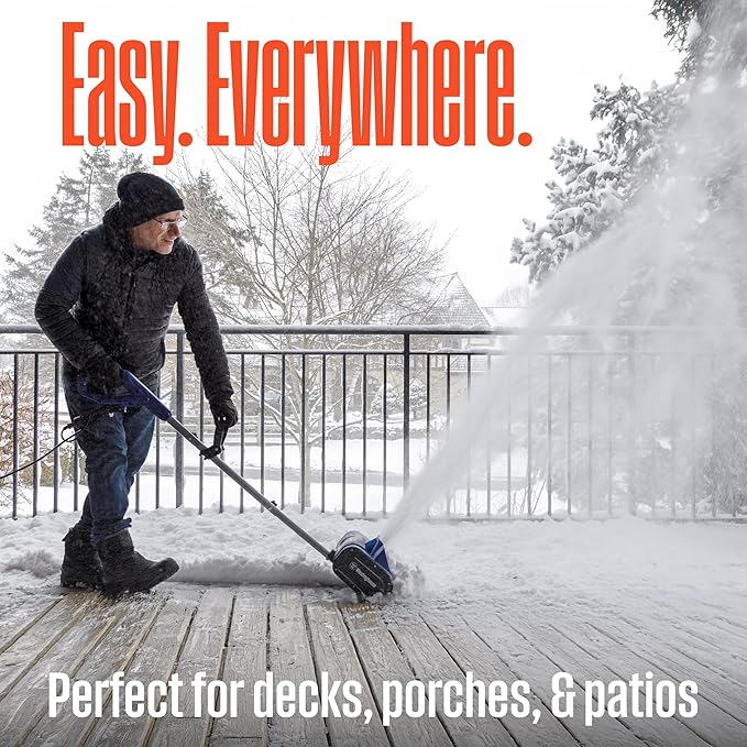 Westinghouse WSnow11S Corded Snow Shovel, 11-inches Wide, Electric Snow Shovel with 20ft Throwing Distance, Plows 300lbs/min for Driveway/Steps/Sidewalk/Porch