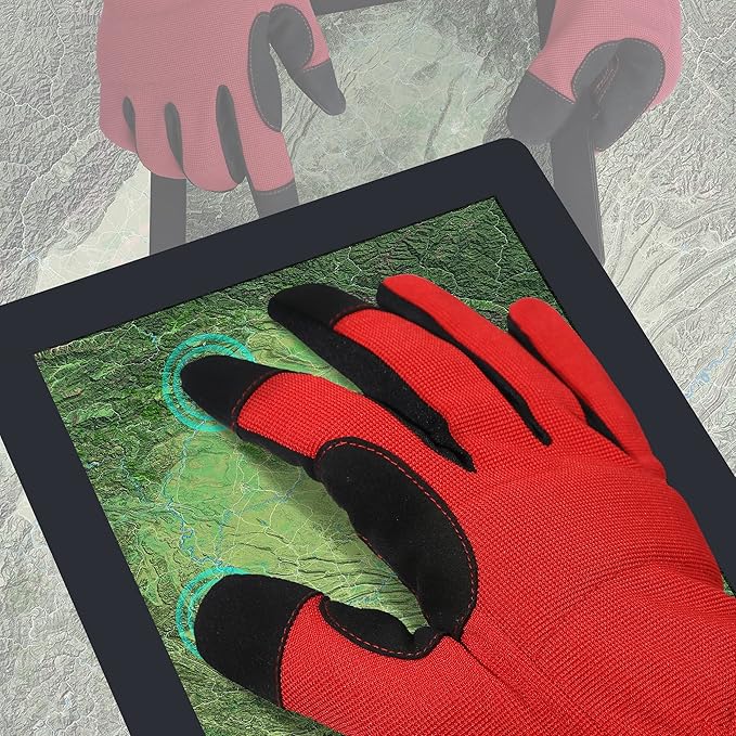 High Performance Work Gloves For Men(12 Pairs Pack), High Dexterity Touch Screen For Multipurpose,Excellent Grip (Extra Large)