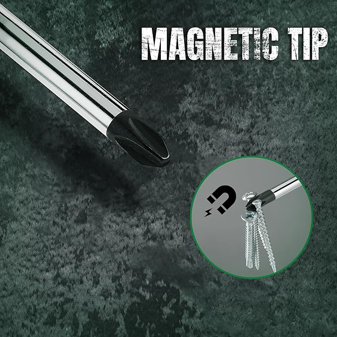 SK 11-Piece Magnetic Screwdriver Set, Includes Slotted/Phillip/Star Screwdrivers, S2 Steel, SureGrip Handle