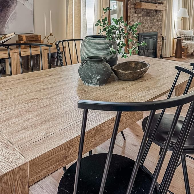 Mobili Fiver, Iacopo Extendable Dining Table, 55.1(86.6) x35.4 in, Oak, Made in Italy