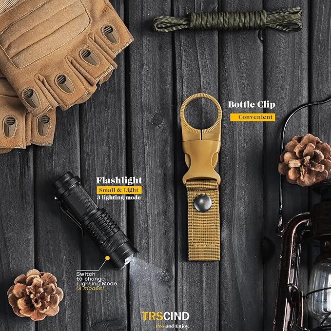 Gifts for Men Dad Husband - Christmas Stocking Stuffers, Birthday Gifts Idea for Him Boyfriend Man- Survival Kit 14 in 1, Survival Gear and Equipment, Fishing Hunting Camping Accessories, Cool Gadgets