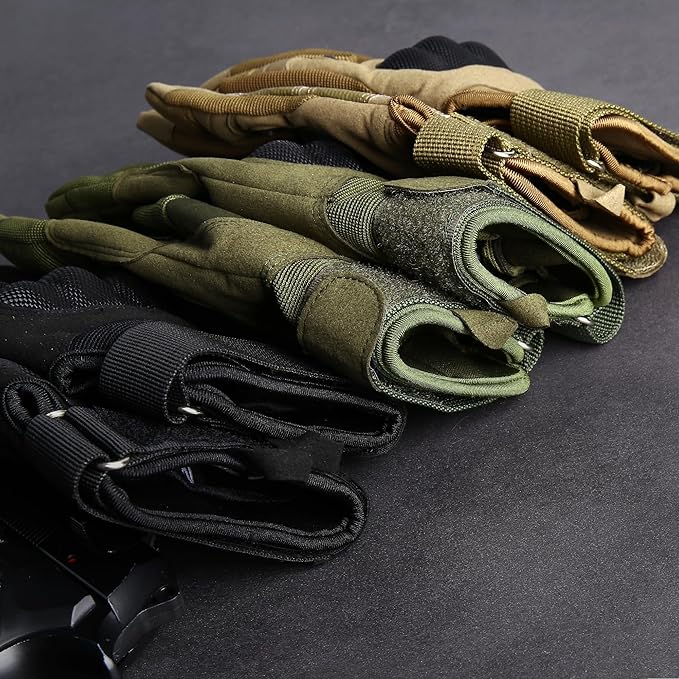 Motorcycle Tactical Gloves for Men - Touchscreen, Hard Shell & Palm Padding for Airsoft Paintball Hunting Hiking Camping Climbing Sports Cycling Gloves