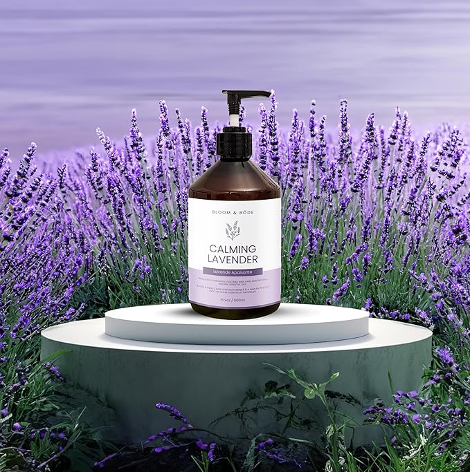 Luxury Liquid Hand Soap - Natural Scented Hand Wash - Gentle Hand Soap with Essential Oils & Aloe Vera - Moisturizing Handwash for Bathroom and Kitchen, Calming Lavender Scent, 16.9oz