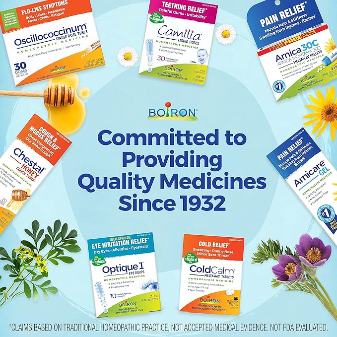Boiron Apis Mellifica 30C Homeopathic Medince for Relief from Pain, Itching, and Swelling of Bug Bites or Stings - 3 Count (240 Pellets)