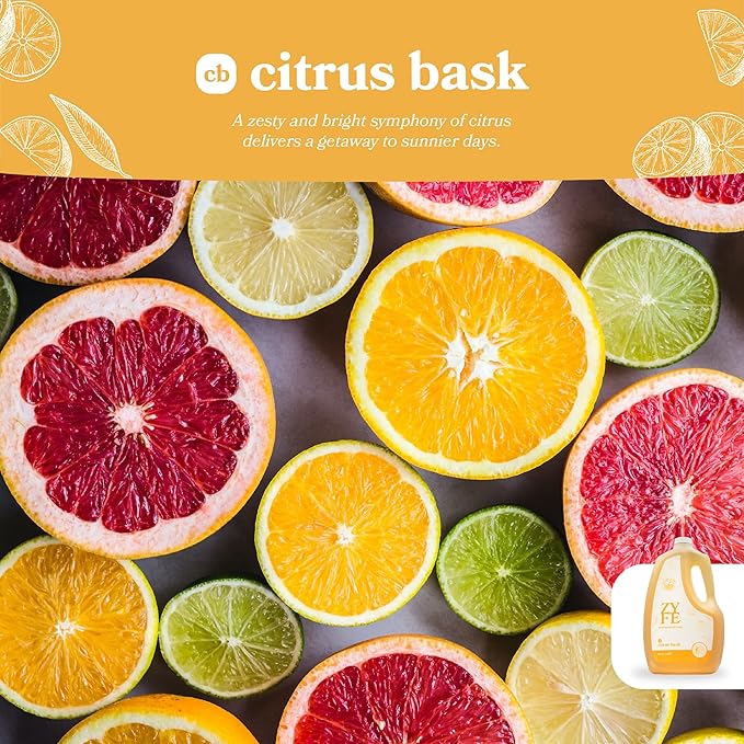 Vitamin Hand Soap Refill - Liquid Hand Soap - Natural Plant Derived Moisturizing Handsoap with Essential Oil Fragrance Citrus Bask - Soft Hand Wash for Kitchen & Bathroom - Lush Soft Soap 64oz