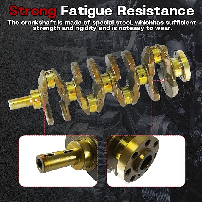G4KE 2.4 Overhaul Rebuild Kit With VVT Timing Chain Kit Crankshaft & Piston & Con-Rods Fit For Hyundai Azera Santa Fe Sonata Tucson KIA Optima Sportage Sorento 2.4L 2007-2021 Replace#23111-2G200