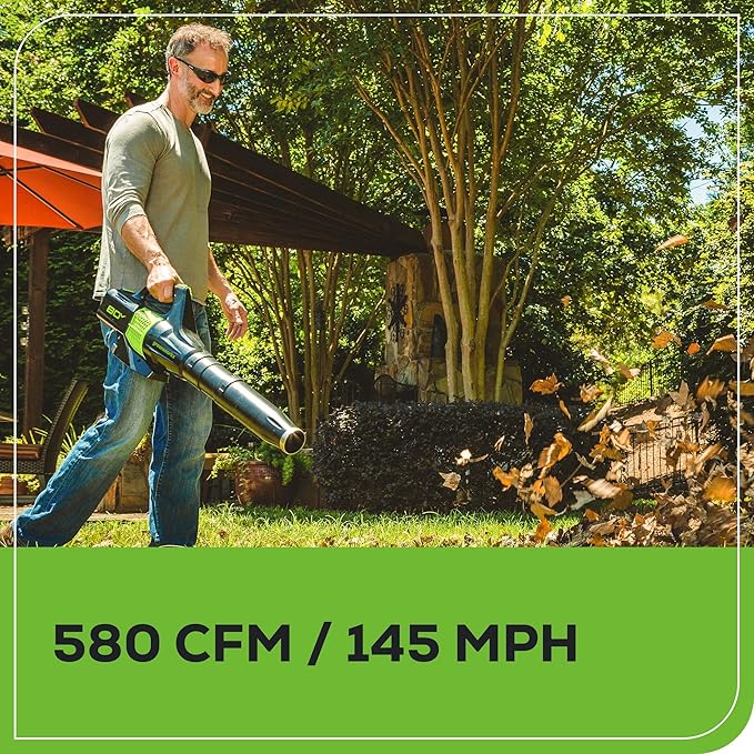 Greenworks 80V 21” Brushless (Self-Propelled) Cordless Electric Lawn Mower + (580 CFM) Axial Leaf Blower + 16” (Attachment Capable) String Trimmer, 4.0Ah Battery and 60 Minute Rapid Charger