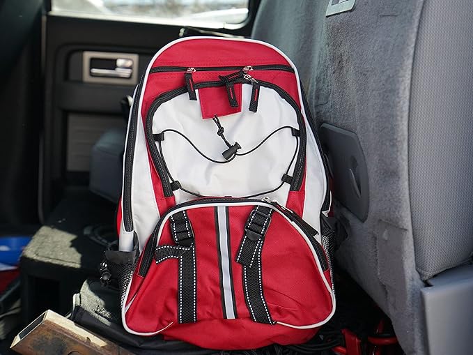 Blue Seventy-Two - Pro Series - Red Deluxe 72 Hour Emergency Backpack Survival Kit for 1 Person | Survival Kit for Wildfires, Earthquake, Tornado, Hurricane, and Other Emergencies
