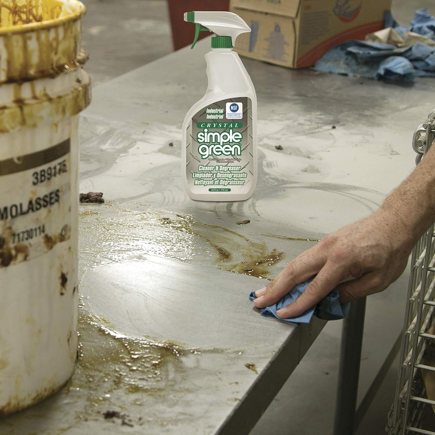 Simple Green 19024 Crystal Industrial Cleaner/Degreaser, 24oz Bottle