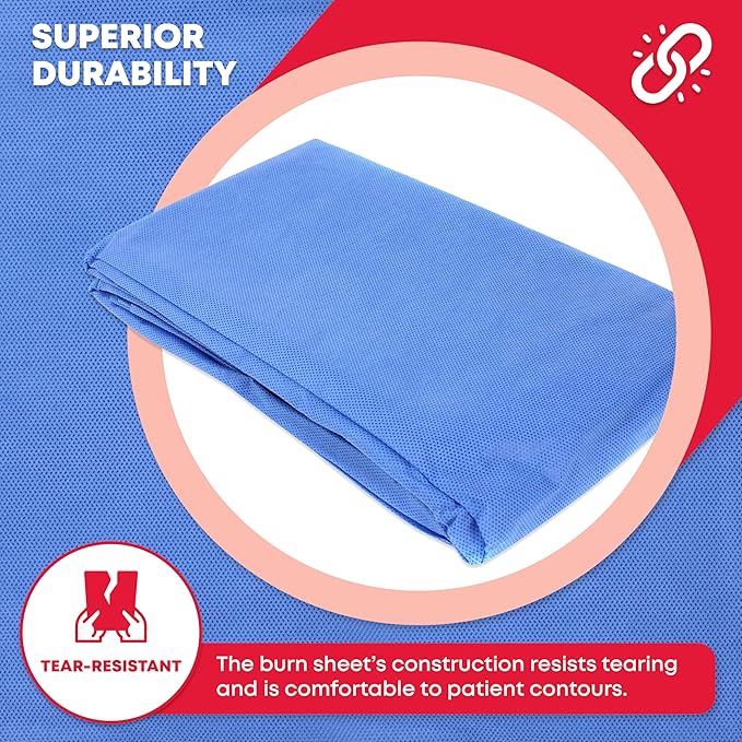Ever Ready First Aid Sterile Burn Sheet Blanket – 60”x 90”