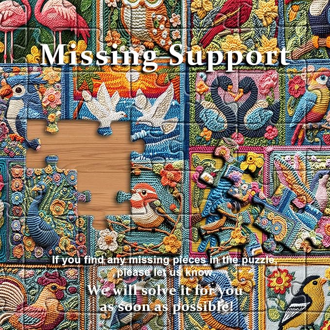 PICKFORU Bird Puzzles for Adults 1000 Piece, Flower Puzzles Features Owl Hummingbird Cardinal Peacock, Unique Art Challenge for Adults Collage