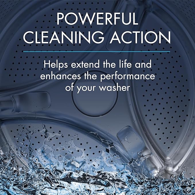 Glisten Washing Machine Cleaner, Helps Remove Odor, Buildup, and Limescale, Fresh Scent, Made in the USA, 12 Ounce Bottle, 3-Pack