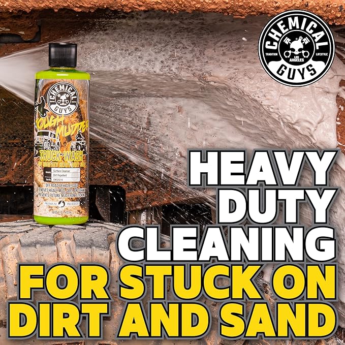 Chemical Guys CWS20264 Tough Mudder Foaming Truck, Off Road, ATV and RV Heavy Duty Wash Soap,(Works with Foam Cannons, Foam Guns or Bucket Washes), 64 fl oz (Half Gallon), Lemon Scent