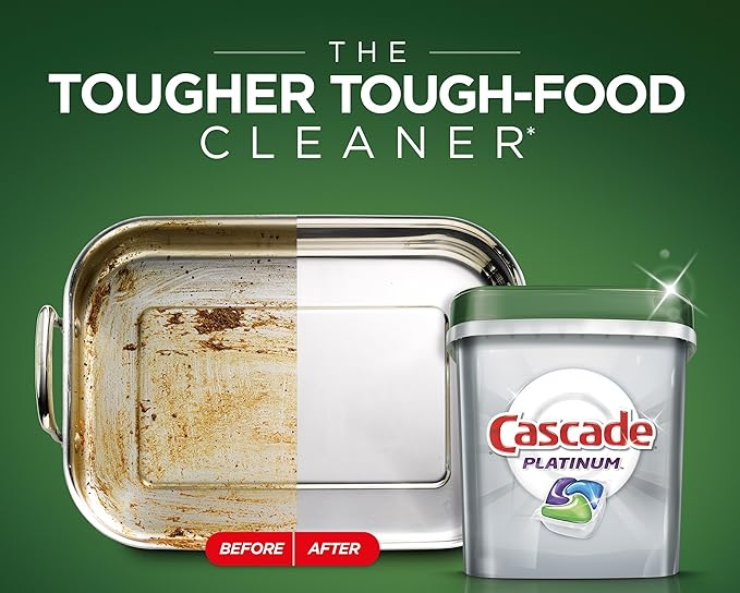 Cascade Platinum Actionpacs Dishwasher Detergent, Fresh Scent, 23 Count
