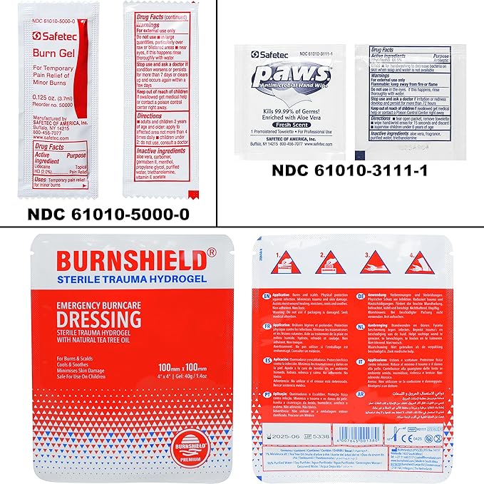 MFASCO Portable Large First Aid Kit - Fully Stocked EMT Style Bag, 250 Pieces Emergency Kit for Outdoors, Meets OSHA 2021 - First Aid Kit Car Essential for Travel & Camping