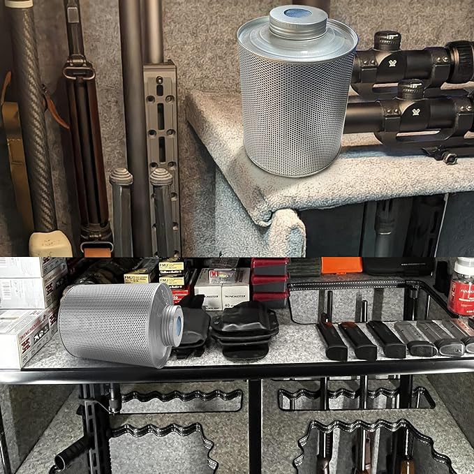 800 Gram Gun Safe Dehumidifier, 6 Pack of 1.77 LBS Rechargeable Dehumidifier Blue to Pink Silica Gel Desiccant Moisture Absorbers, Dehumidifiers for Room, Bedroom, Safe, Closet, Bathroom, Car