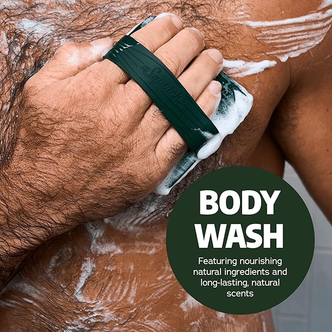Dr. Squatch NEW Body Wash and Deodorant for Men Gift Set | No Paraben, Phthalate, Sulfate | Odor-Squatching, Aluminum-Free | Pine Tar Body Wash (8 oz, 3-Pack) & Deodorant (2.56 oz, 2-Pack)
