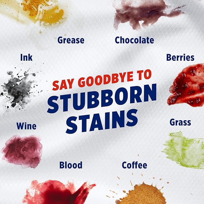 OxiClean Max Force Advanced Stain Remover Liquid, Color-Safe, Bleach-Free Kids and Baby Essential, Use with Detergent to Remove Messy Stains like Berries, Juice, Mud, Grass, 45 Fl Oz