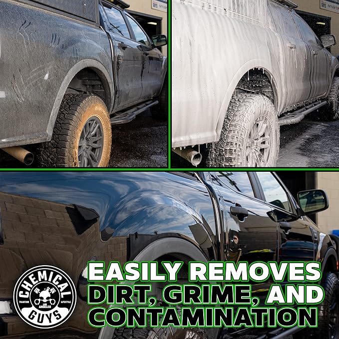 Chemical Guys CWS_110_16 Honeydew Snow Foam Car Wash Soap (Works with Foam Cannons, Foam Guns or Bucket Washes) Safe for Cars, Trucks, Motorcycles, RVs & More, 16 fl oz, Honeydew Scent