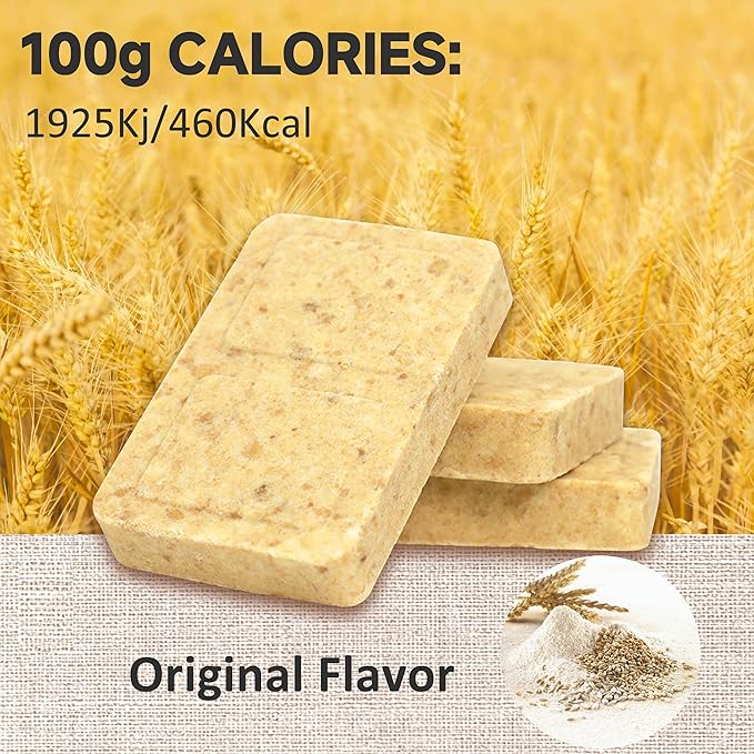 Emergency Food Supply - Original Flavor Hardtack, Mre Meals 2025, 9 Days Emergency Meals Survival Foods Bars, Emergency Supplies for Disaster Preparedness, Tin Box Pack, 20 Years Shelf Life