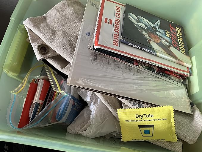 100g Rechargeable Desiccant Pack - Moisture Absorbing Bag - Silica Gel Desiccant Dehumidifier for Storage Bins and Totes