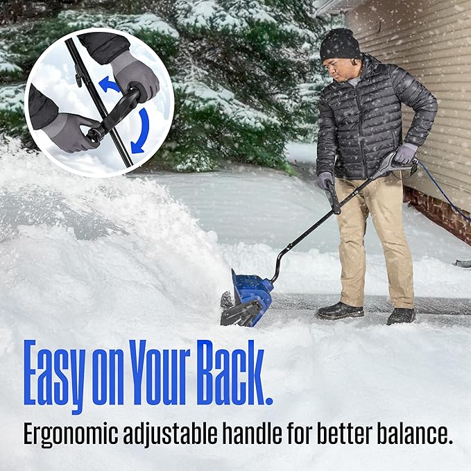 Westinghouse WSnow13S Corded Snow Shovel, 13-inches Wide, Electric Snow Shovel with 20ft Throwing Distance, Plows 430lbs/min for Driveway/Steps/Sidewalk/Porch