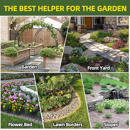 1 Gallon Garden Glue– Safe & Strong Mulch Glue for Home Yards –Covers 2X Area,Holds Mulch, Stones,Pebbles & Pine Straw in Place | Weatherproof, Non-Toxic Adhesive for Gardens,Walkways,Lawn,Driveways