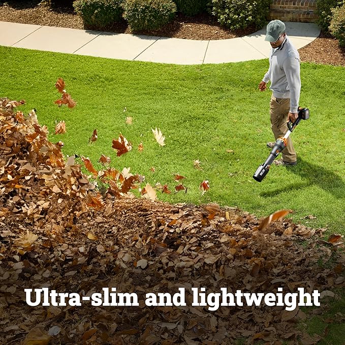 WORX Nitro WG585.9 40V Cordless Leaf Blower, Electric Blower with 620CFM & 165MPH, Blowers for Lawn Care with Brushless Motor & 3 Speed Control, 2 Batteries & Charger Not Included