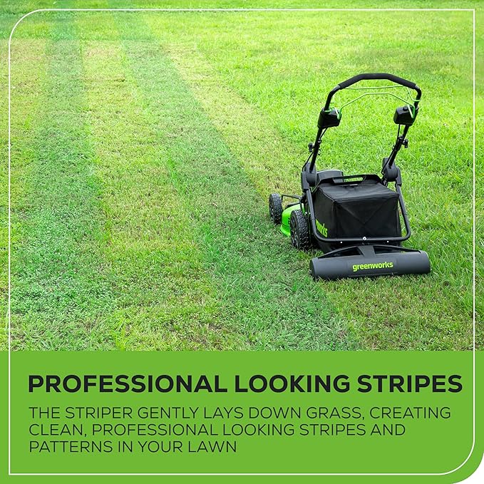 Greenworks Lawn Striping System (Compatible with All Greenworks 16” – 22” Lawn mowers)