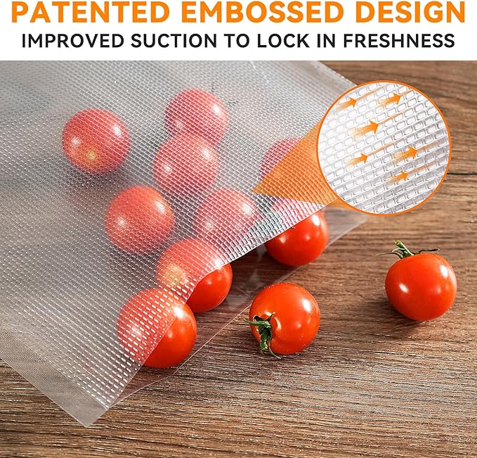 Wevac Vacuum Sealer Bags – 50 Count (6″×10″), Heavy-Duty BPA-Free Food Storage Bags, Puncture-Resistant, Freezer & Sous Vide Safe, Compatible with All Vacuum Sealers