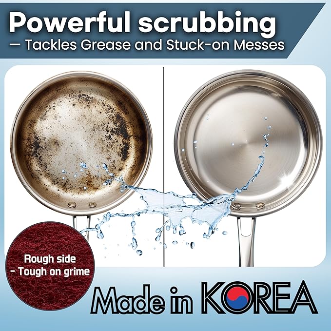 5 Pack Multipurpose Dual Sided Triple Layer Dish Sponges Kitchen | Boil Safe Scratch Free Odor Resistant Extra Durable | Flexible and Durable Design for Long Lasting Use (5, Fish)