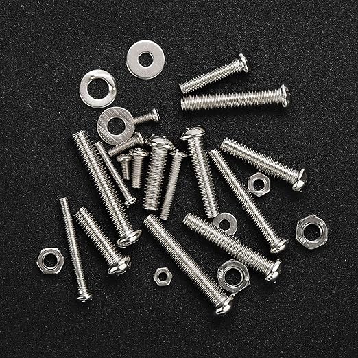 780Pcs Machine Screws Assortment Kit,#4-40#6-32#8-32#10-24 Stainless Steel Screws Set with Nuts Bolts and Flat Washers, for Electronics Furniture Automotive Repair & DIY Projects
