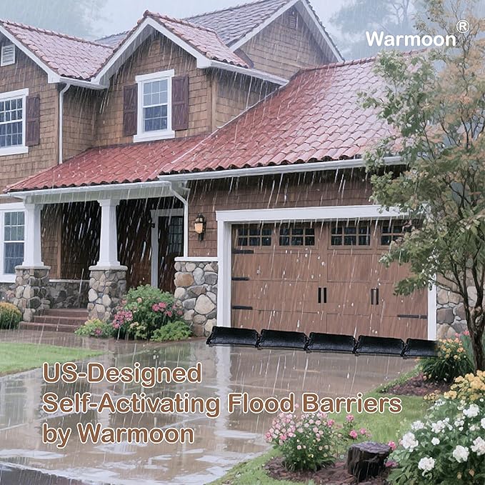 1FT*2FT Warmoon Self-Absorbing Flood Bags with Handles for US Homes - Ideal Barriers for Doorways, Garages & Basements (1ft*2ft (Pack of 2))