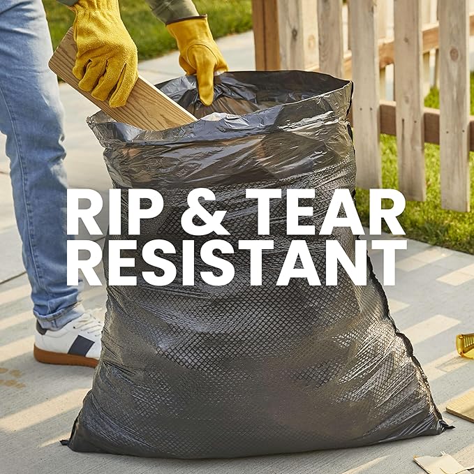 Glad Large 30 Gallon Trash Bags, Unscented Heavy Duty Garbage Bags, Forceflex with Drawstring, 68 Count (Packaging May Vary)