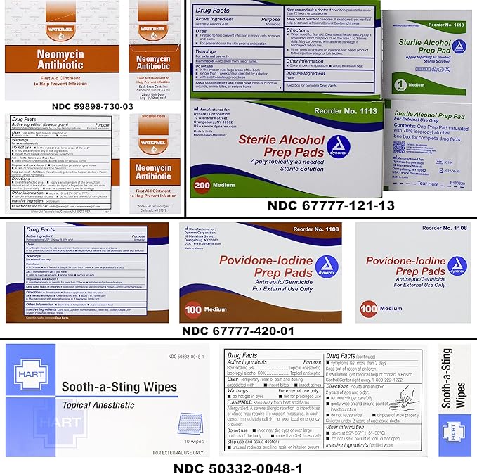 MFASCO Portable Large First Aid Kit - Fully Stocked EMT Style Bag, 250 Pieces Emergency Kit for Outdoors, Meets OSHA 2021 - First Aid Kit Car Essential for Travel & Camping