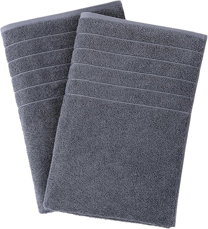 Casa Platino Bath Sheet Towels, 2 Pack 36"x72" 100% Ring Spun Cotton, Lightweight, Absorbent, Quick Dry - Cool Grey