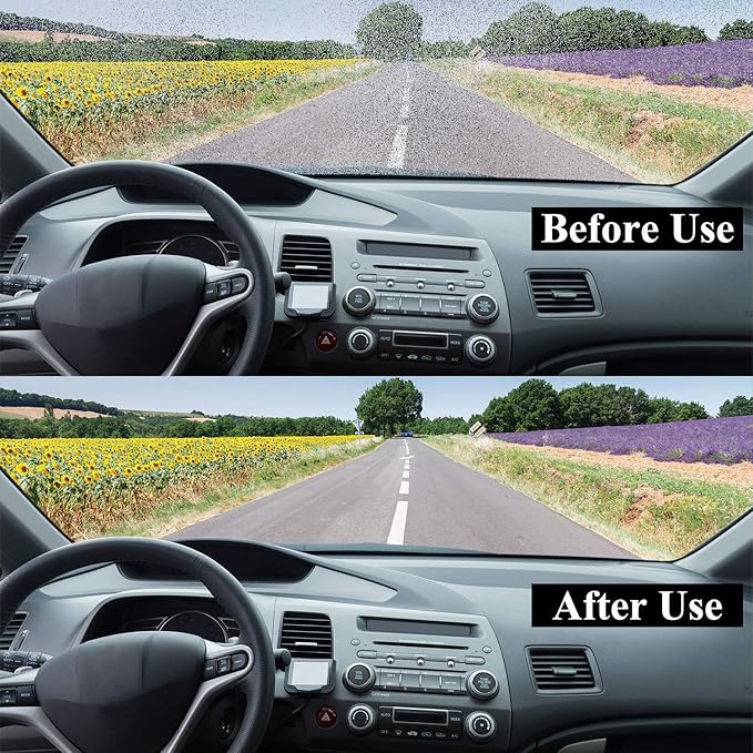 Boao 100 Pcs Car Windshield Washer Tablets Cleaning Washer Fluid Tablets Glass Concentrated Cleaner Windshield Wiper Fluid Solid Effervescent Remove Auto Glass Stains Clear Car Vision