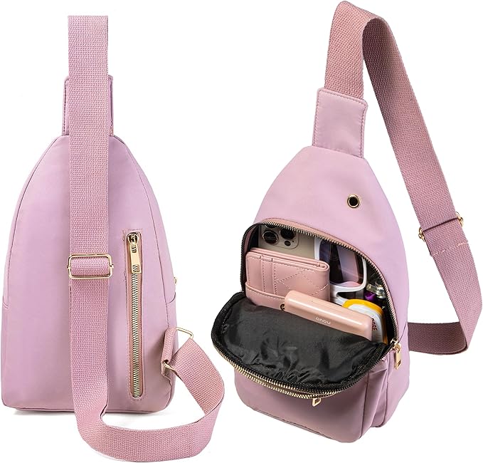 Sling Bag Crossbody Bags for Women, Small Sling Backpack Cross Body Bag Fanny Pack for Outdoors Hiking Traveling
