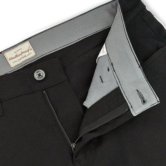 Weatherproof Vintage Hiking Pants - Men Straight Slim Fit Chino Mens Travel Pant, Lightweight Stretch Casual Pants for Men