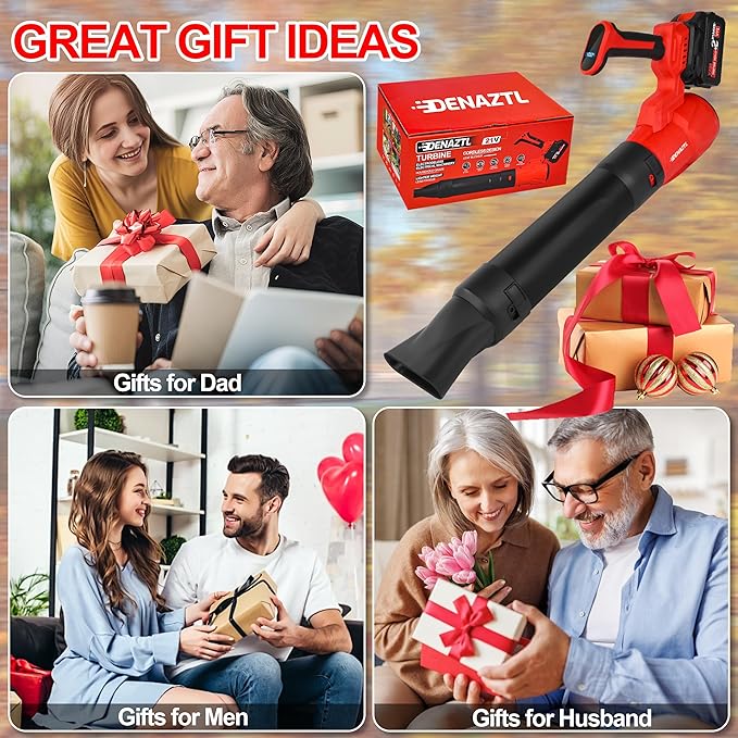 Portable Electric Leaf Blower Cordless with 2X 4.0Ah Batteries and Charger, 540CFM 160MPH, 5 Speeds Modes, LCD Display, Lightweight Handheld for Seniors, Gutter, Yard, Garden, Patio, Lawn Care