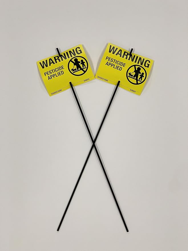 Lawn Treatment Application Stakes & Colorado Signs (Economy Style Stake / 500 pc. Pack)
