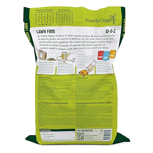 Purely Organic Products Lawn Food 10-0-2, 100 LB (Covers 25,000 Square Feet)