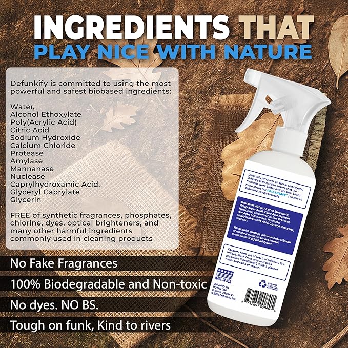 Laundry Stain Remover Spray, 32oz. Unscented Stain Remover & Spot Treater Prewash Detergent for Clothes, Carpet & Gear. Spray and Wash Laundry Accessories ProvenSafe™ for Pets, Kids & Sensitive Skin