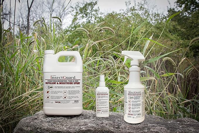 InsectGuard Permethrin Mosquitoes, Ticks and Flies Repellent & Insecticide Pump Spray (6oz)