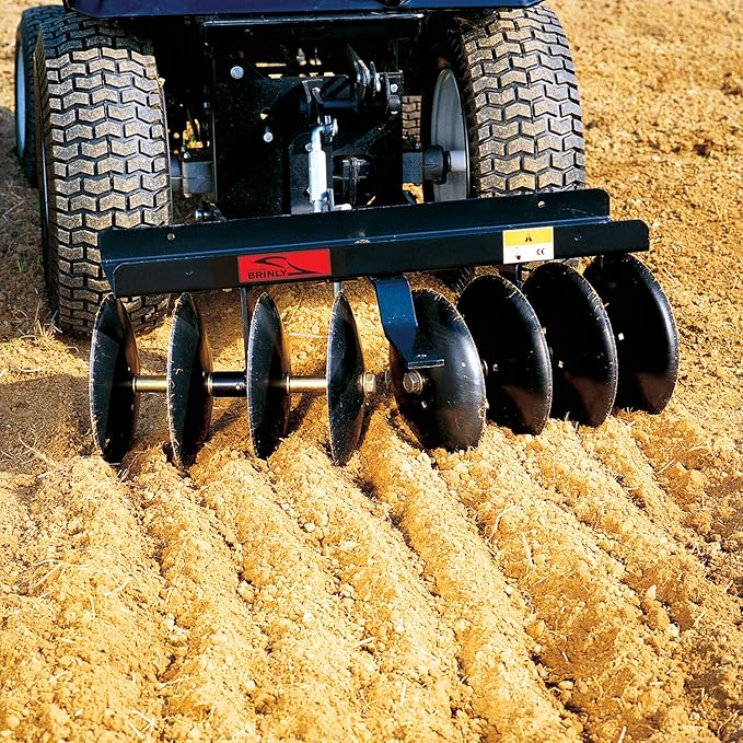 Brinly DD-551-A Sleeve Hitch Adjustable Tow Behind Disc Harrow, 39" by 40"