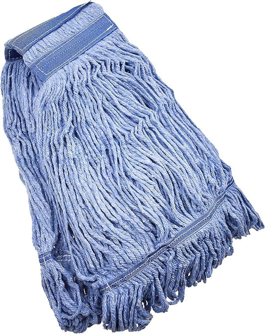 Mop Head Replacement Commercial Heavy Duty String Blue Wet Mop Heads for 3 Typs Commercial Mop Handle(1,Medium)