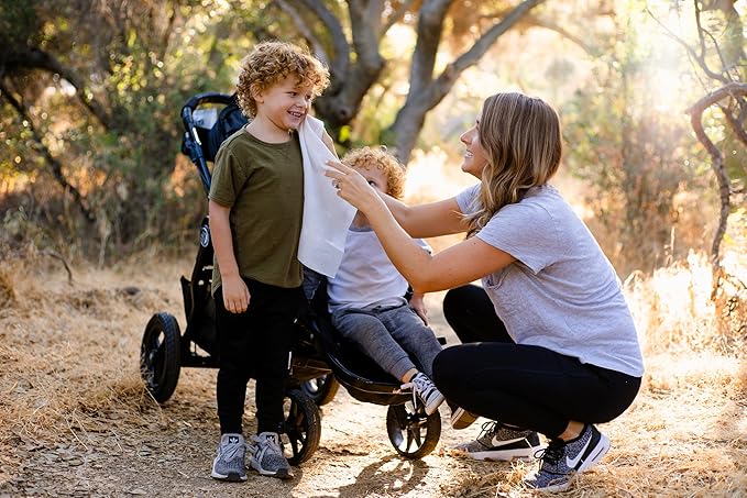 Shower Pouch XL (2' x 1') Bathing Body Wipes for Adults – Aloe-Infused Heatable & Reusable Bath Wipes for Camping, Travel, Outdoor – (10 Pack) Citrus Scent