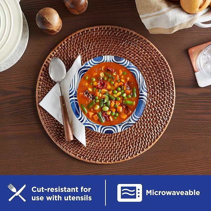Dixie Ultra, Large Paper Bowls, 20 Oz, 56 Count (Pack of 2), Microwave Safe, Compostable, Disposable Bowls Great For Breakfast, Lunch, And Dinner Meals